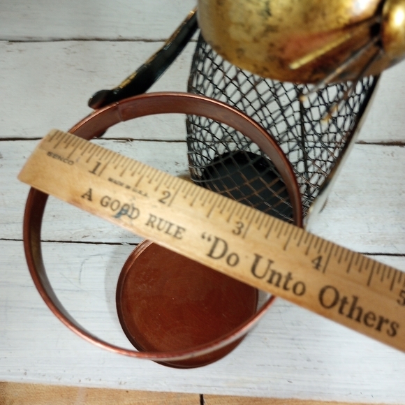 Collectible Metal Kitty Cat Wine Bottle Holder Cork Storage Vino Cage. - Picture 9 of 9